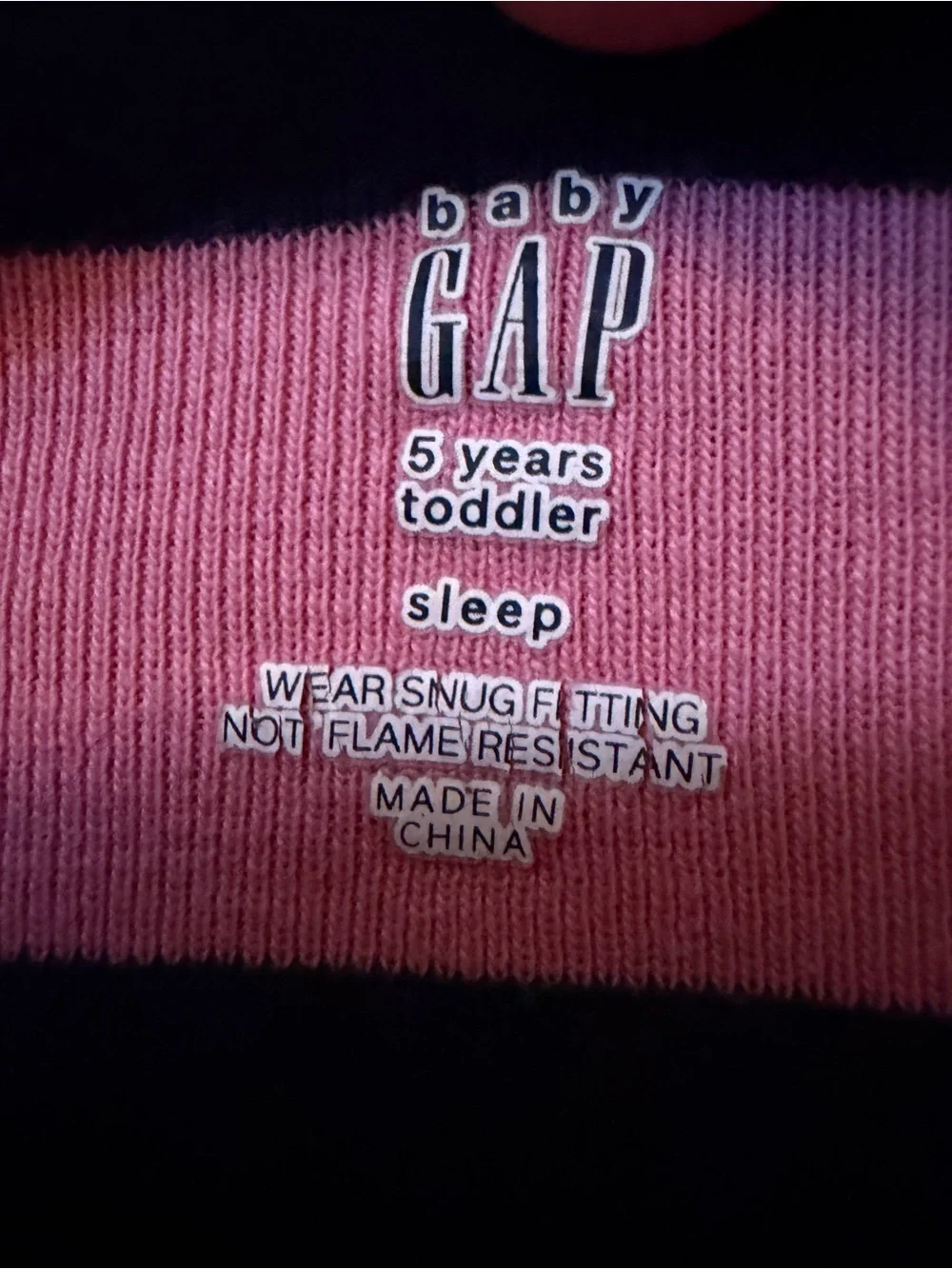 GAP Striped Long-Sleeve Tee in Pink, Navy, Yellow & Green